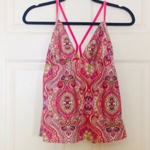 Athleta Bohemian Paisley Athletic Top Women’s Size M EUC